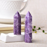Crystal Point Lapidolite Obelisk